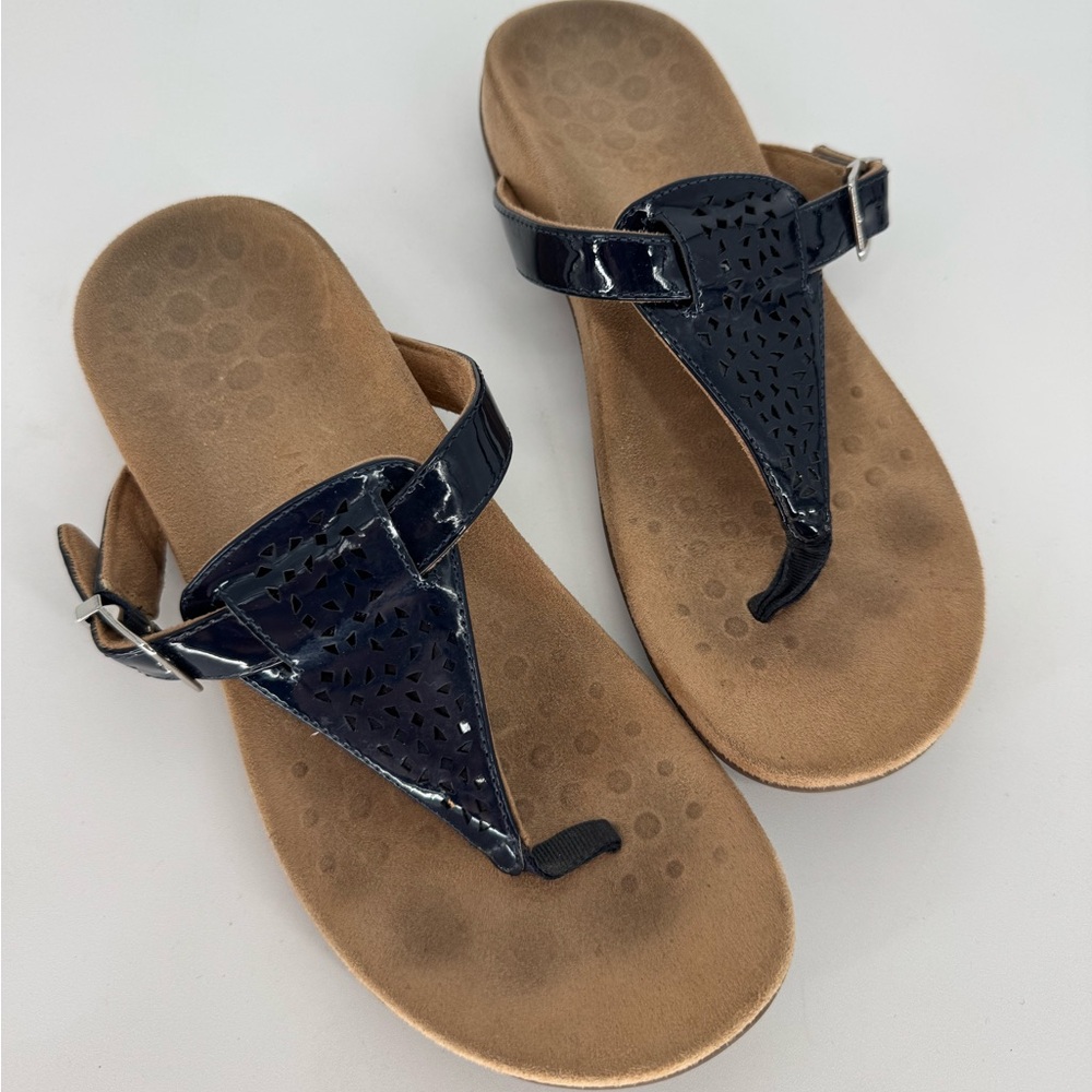 Vionic Women's Rest Tropez Toe-Post Sandal with Adjustable Buckle